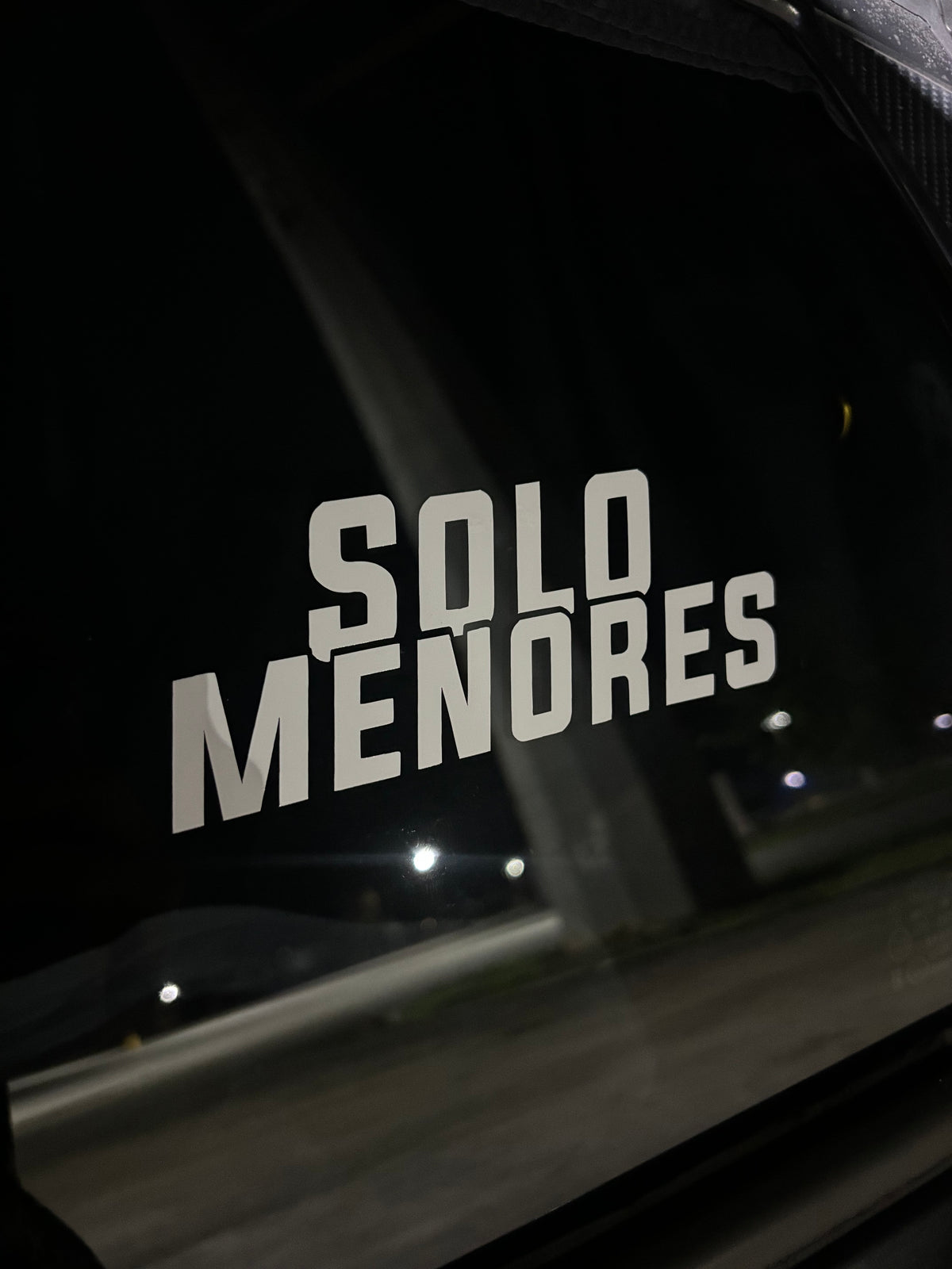 Solo menores stickers