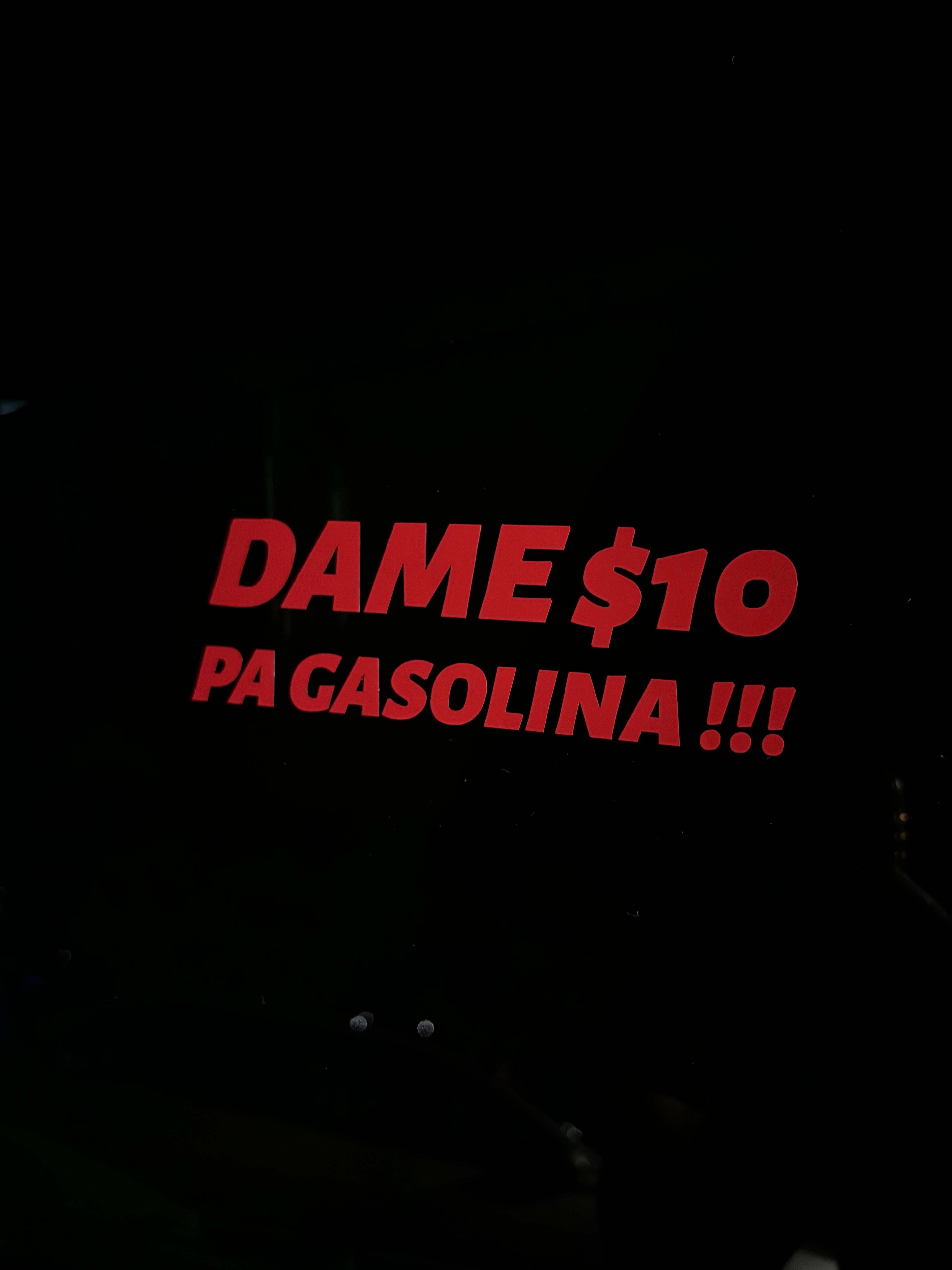 Dame 10 pa gasolina⛽️